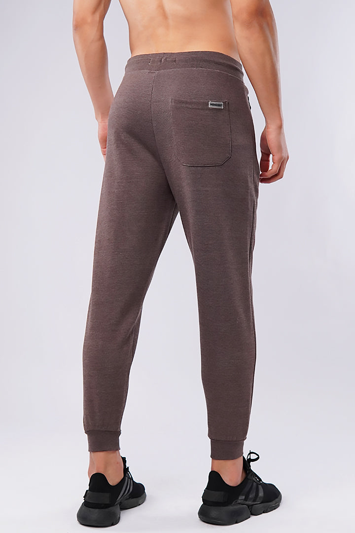 Zipper Jogger Pants - Dark Brown - Mendeez PK 