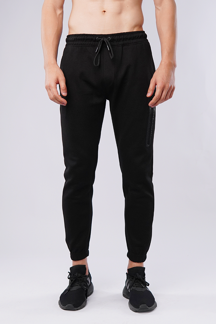 Terry Jogger Pants - Black - Mendeez PK 