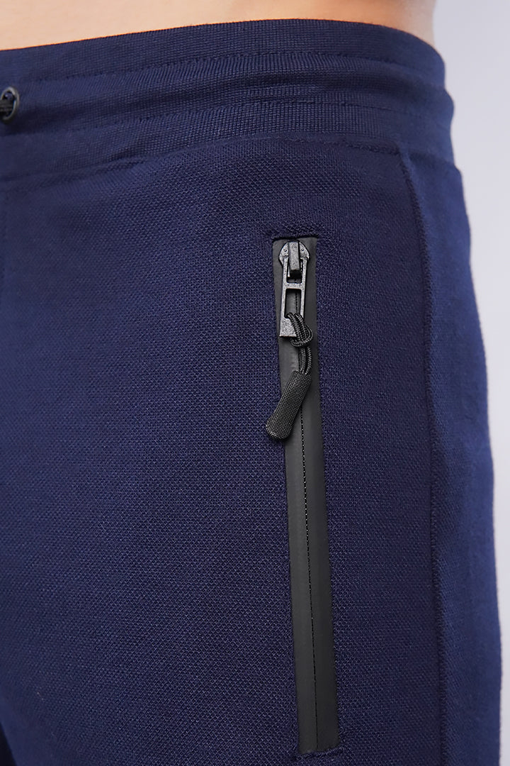 Zipper Jogger Pants - Navy Blue - Mendeez PK 