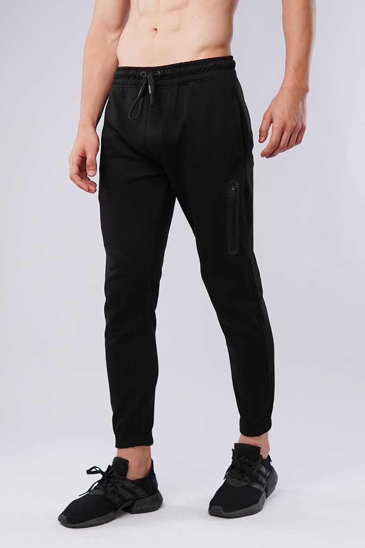 Terry Jogger Pants - Black - Mendeez PK 