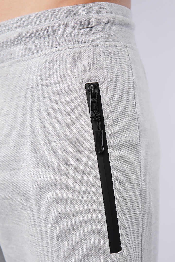 Zipper Jogger Pants - Heather Grey - Mendeez PK 