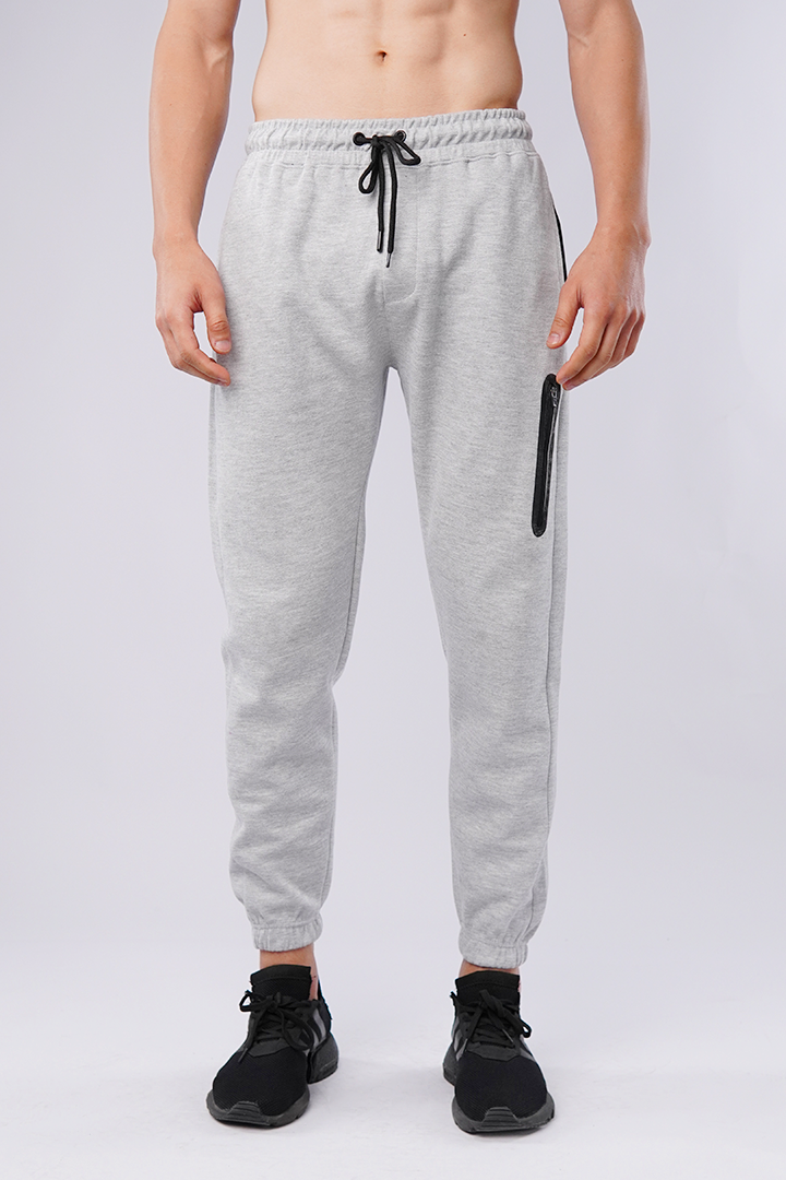 Terry Jogger Pants - Heather Grey - Mendeez PK 