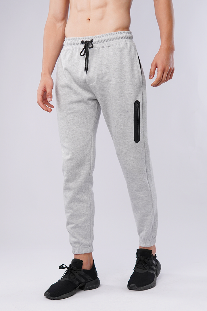 Terry Jogger Pants - Heather Grey - Mendeez PK 