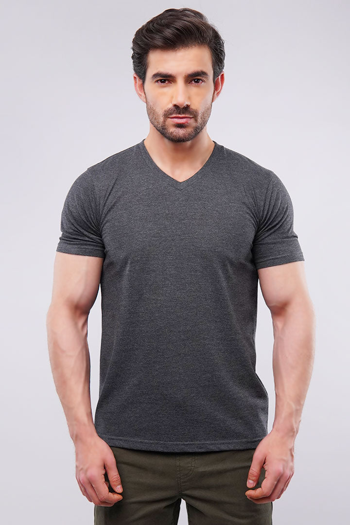 Ashy V-Neck T-shirt - Mendeez UAE 