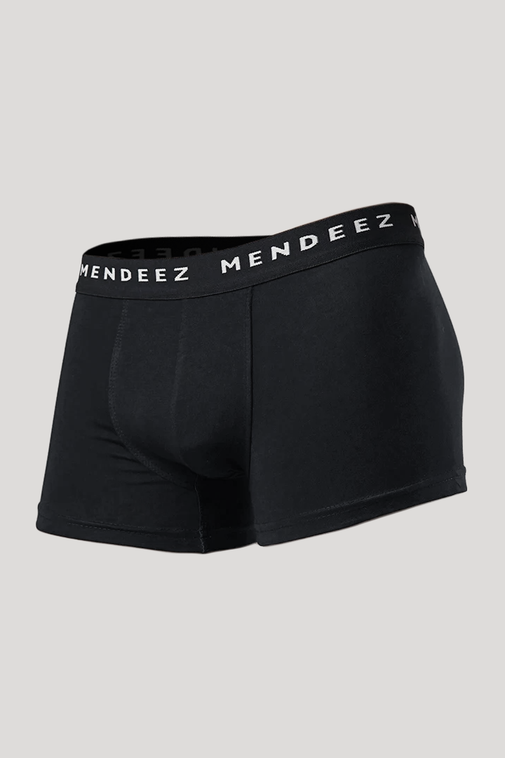 Jacquard Boxer Trunks - Pack of 3 - Black - Mendeez UAE 