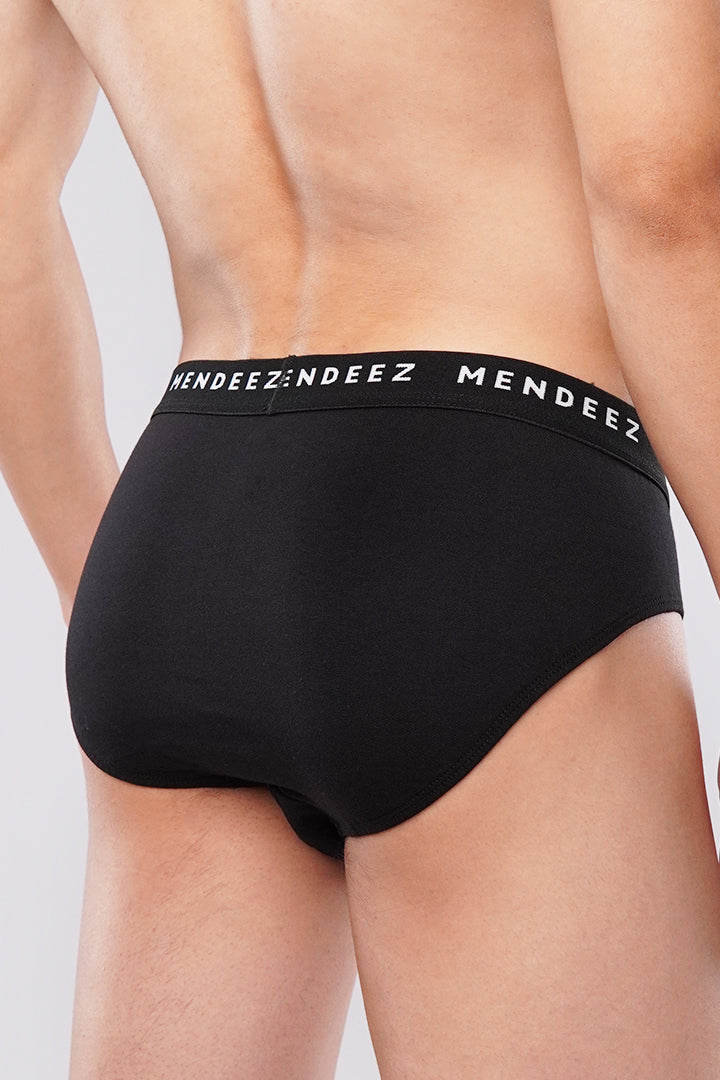 Jacquard Briefs - Pack of 3 (Black, White, Heather Grey) - Mendeez PK 