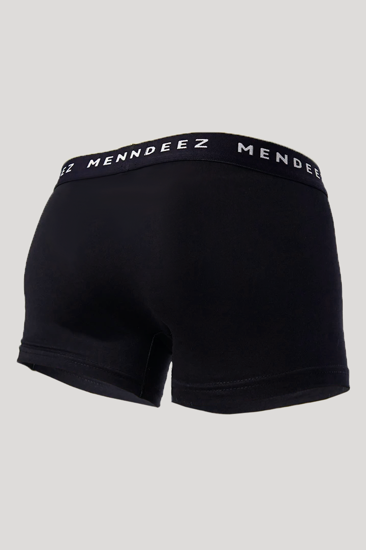 Jacquard Boxer Trunks - Pack of 3 - Black - Mendeez UAE 