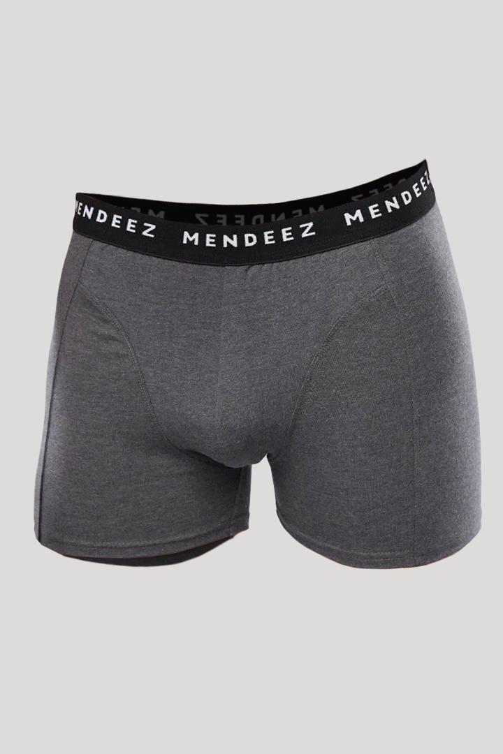 Jacquard Boxer Briefs - Pack of 3 (Black, Charcoal, Navy) - Mendeez UAE 