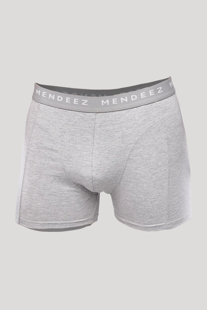 Jacquard Boxer Briefs - Pack of 3 (Black, Heather Grey, White) - Mendeez UAE 